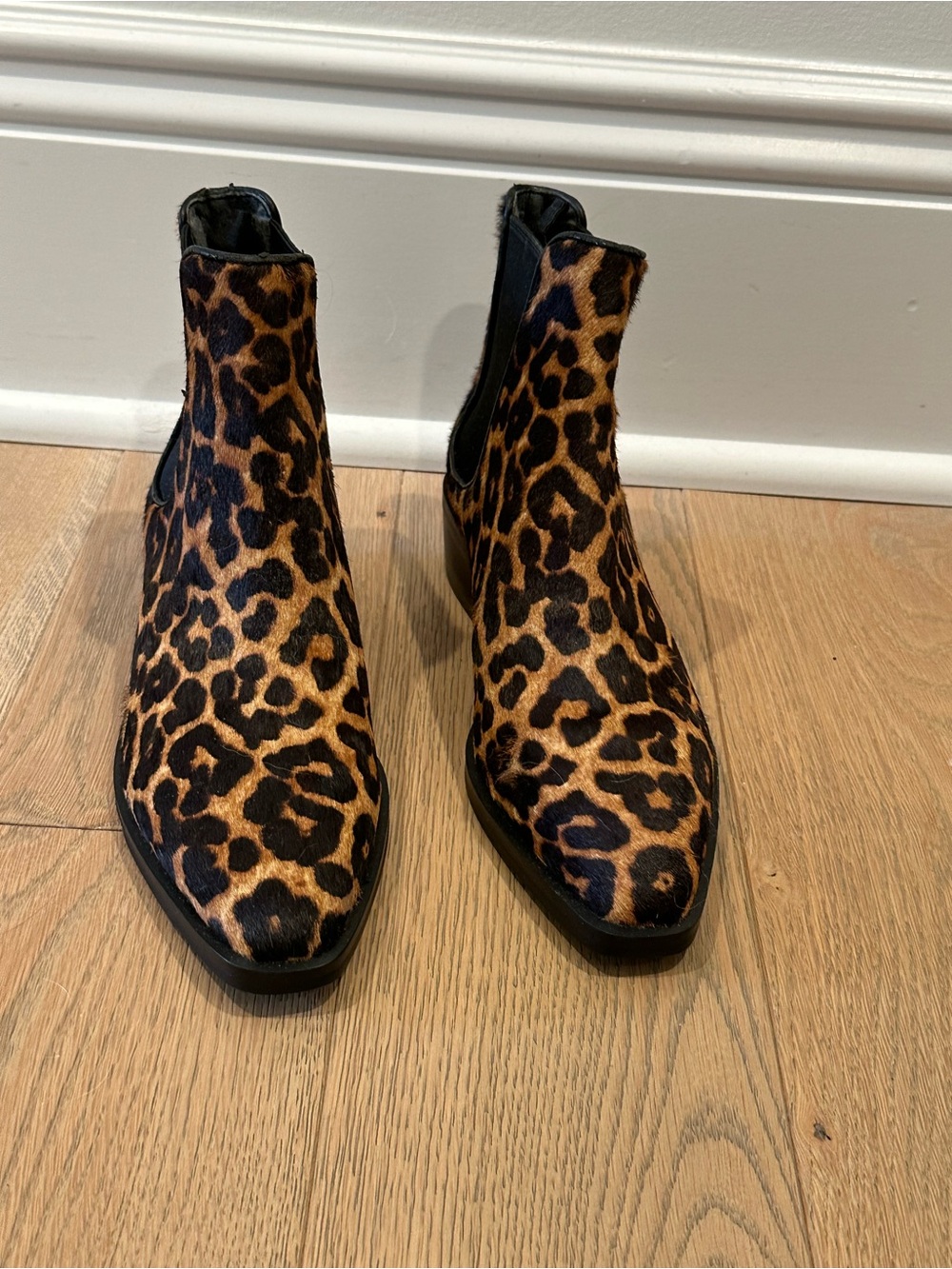 Michael Kors Leopard-Print Chelsea Ankle Boots in Brown and Black